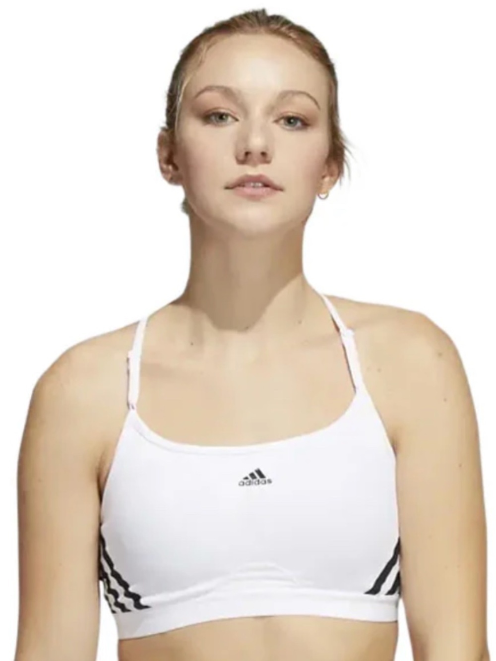 adidas - Women's Aeroreact Training Light-Support 3-Stripes Bra